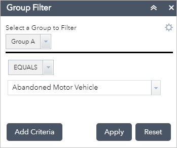 Apply a predefined filter set